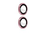 Pellicola Per Fotocamera Apple Iphone 14 / 14 Plus 9H Vetro Temperato, 0,4 Mm - Bordo Rosa