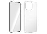 Set Di Protezione A 360° Per Apple Iphone 14 Pro Max: Custodia + Pellicola - Bordo Nero
