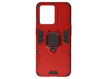 Custodia Antiurto Per Cellulare Oppo Reno 8 5G Con Supporto Ad Anello - Rosso