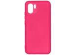 Custodia Semirigida In Silicone Per Xiaomi Redmi A1 / A2, Soft Touch - Rosso Fucsia