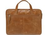 DBRAMANTE1928, Borsa Per Computer Portatile 13 Pollici Collezione Silkeborg 2A Generazione, Marrone Chiaro