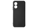 Custodia Semirigida In Silicone Per Oppo A17, Soft Touch - Nero
