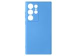 Custodia Semirigida In Silicone Per Samsung Galaxy S23 Ultra, Soft Touch - Blu