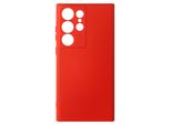 Custodia Semirigida In Silicone Per Samsung Galaxy S23 Ultra, Soft Touch - Rosso
