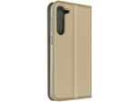 Samsung Galaxy S23 Plus Premium Book Cover Con Funzione Di Supporto - Oro