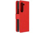 Custodia A Portafoglio Con Patta Magnetica Per Samsung Galaxy Z Fold5 - Rosso