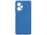 Custodia Semirigida In Silicone Per Xiaomi Redmi Note 12 Pro, Soft Touch - Blu