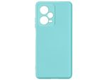 Custodia Semirigida In Silicone Xiaomi Redmi Note 12 Pro Plus, Soft Touch - Blu Turchese