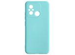 Custodia Semirigida In Silicone Per Xiaomi Redmi 12C, Soft Touch - Blu Turchese