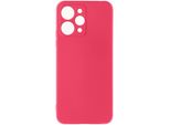 Custodia Semirigida In Silicone Per Xiaomi Redmi 12, Soft Touch - Rosso Fucsia