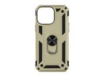 Custodia Ibrida Per Cellulare Con Supporto Ad Anello Per Apple Iphone 15 Pro Max - Oro