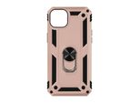 Custodia Ibrida Per Cellulare Con Supporto Ad Anello Per Apple Iphone 15 - Oro Rosa