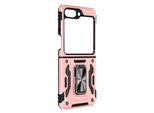 Custodia Bumper Per Samsung Z Flip5 Con Angoli Rinforzati, Armoring Bump - Oro Rosa