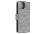 Custodia In Pelle Finta Con Funzione Di Supporto Per Apple Iphone 15 Pro Max - Grigio