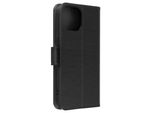 Custodia In Pelle Finta Con Funzione Stand Per Apple Iphone 15 - Nero