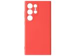 Avizar, Custodia Semirigida In Silicone Per Samsung Galaxy S24 Ultra, Rosso Corallo