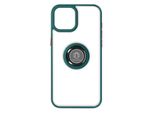 Custodia Ibrida Per Cellulare Con Supporto Ad Anello Apple Iphone 15 - Verde Scuro
