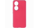 Custodia Semirigida In Silicone Per Honor 90, Soft Touch - Rosso Fucsia