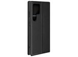 Avizar, Custodia In Pelle Finta Classic Edition Per Samsung Galaxy S24 Ultra, Nero