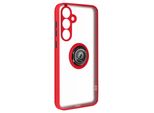 Avizar, Custodia Per Cellulare Con Supporto Per Anello Samsung Galaxy A35, Rosso