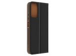 Avizar, Cover Per Xiaomi Redmi Note 12S Portacarte In Vera Pelle, Nero