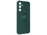 Avizar, Custodia Soft Touch Con Supporto Ad Anello Per Samsung Galaxy S24 Plus, Nero