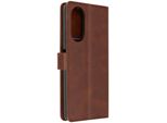 Avizar, Oppo A58 Wallet Cover, Custodia A Portafoglio Con Cinturino, Marrone