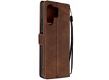 Avizar, Xiaomi Poco M6 5G Wallet Cover, Custodia A Portafoglio Con Cinturino, Marrone Scuro