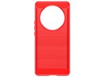Avizar, Custodia Protettiva Flessibile Per Honor Magic 6 Lite 5G, Effetto Carbonio, Rosso