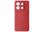 Avizar, Custodia Protettiva Flessibile Per Xiaomi Redmi Note 13 5G, Soft Touch, Rosso Carminio