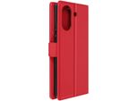 Avizar, Custodia In Pelle Finta Xiaomi Redmi 13C /Poco C65 Con Slot Per Schede, Rosso