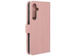 Avizar, Custodia In Ecopelle Con Funzione Di Supporto Per Samsung Galaxy A55, Oro Rosa