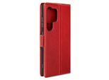 Avizar, Custodia A Portafoglio Per Samsung Galaxy S24 Ultra Con Patta Magnetica, Rosso