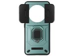 Avizar, Custodia Ad Anello Antiurto Xiaomi 14 Ultra Con Copertura Scorrevole Per Fotocamera, Verde Chiaro