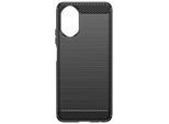 Avizar, Custodia Protettiva Flessibile Per Oppo A38, Effetto Carbonio, Nero