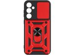 Avizar, Custodia Protettiva Per Samsung Galaxy A35 5G, Copertura Per Fotocamera Ad Anello, Rosso
