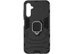 Avizar, Custodia Per Cellulare Antiurto Samsung Galaxy A25 5G Con Supporto Per Anello, Nero