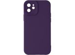 Avizar, Custodia In Silicone Softglow Per Apple Iphone 12, Fotocamera Protetta, Viola Scuro