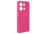 Avizar, Custodia Semirigida In Silicone Per Xiaomi Redmi Note 13 Pro 4G, Rosso Fucsia