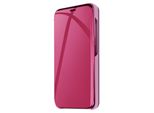 Avizar, Samsung Galaxy S24 Flip Cover Con Funzione Stand Effetto Specchio, Viola Scuro