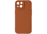 Avizar, Custodia In Silicone Softglow Per Apple Iphone 13, Fotocamera Protetta, Marrone Chiaro