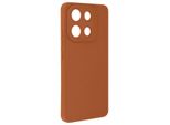 Avizar, Custodia In Silicone Softglow Per Xiaomi Redmi Note 13 4G, Fotocamera Protetta, Marrone