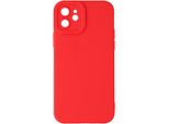 Avizar, Custodia In Silicone Softglow Per Apple Iphone 12, Fotocamera Protetta, Rosso