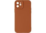 Avizar, Custodia In Silicone Softglow Per Apple Iphone 12, Fotocamera Protetta, Marrone Chiaro