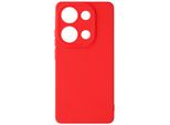 Avizar, Custodia In Silicone Softglow Xiaomi Redmi Note 13 Pro 4G, Fotocamera Protetta, Rosso