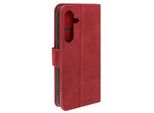 Avizar, Custodia A Portafoglio Samsung Galaxy S24 / S25 Funzione Stand, Vintage, Rosso