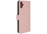 Avizar, Custodia In Ecopelle Con Funzione Di Supporto Per Samsung Galaxy A05, Oro Rosa