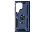 Avizar, Custodia Protettiva Ibrida Per Samsung Galaxy S24 Ultra, Supporto Per Anello, Blu Scuro