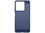 Avizar, Custodia Protettiva Flessibile Per Xiaomi Redmi Note 13 5G, Effetto Carbonio, Blu