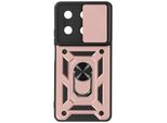 Avizar, Custodia Protettiva Per Xiaomi Redmi Note 13 5G Con Supporto Per Fotocamera Ad Anello, Oro Rosa